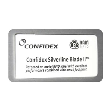 confidex rfid tag|confidex silverline blade ii.